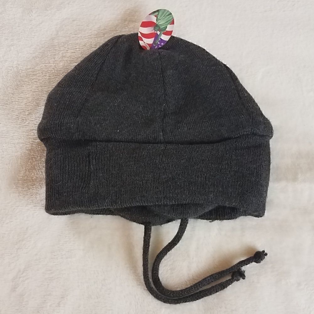 Dark Gray Beanie with Earflaps